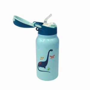 Bottiglia termica con cannuccia 350 ml dinosauro