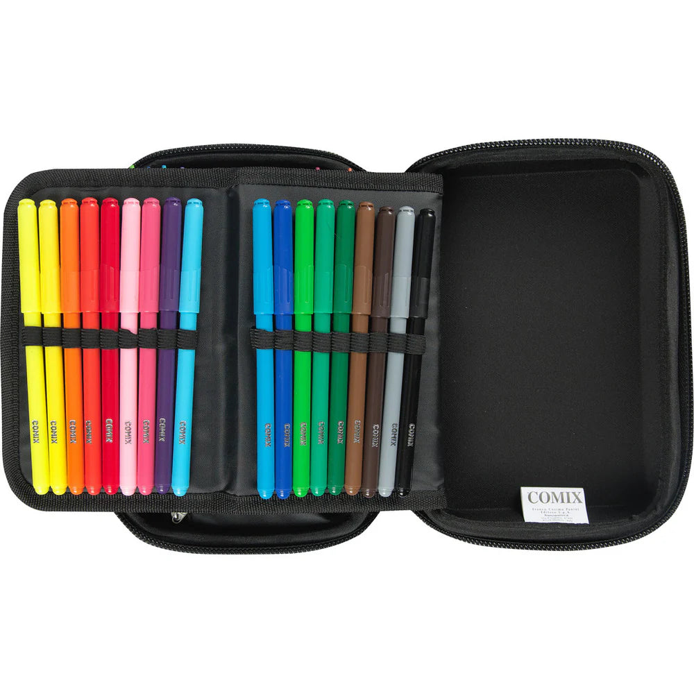 Astuccio Corredo Maxi Zip COMIX Flash Viola