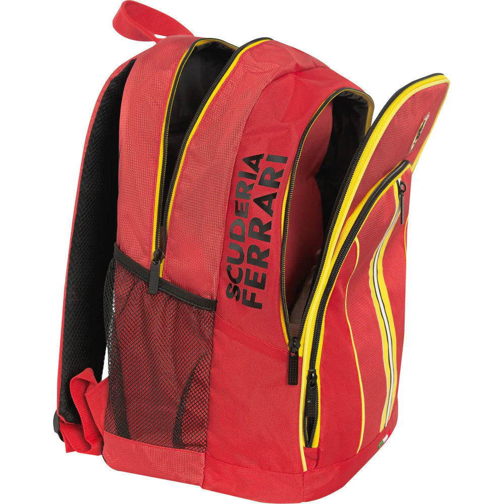 Zaino Organizzato Ferrari Kids Rosso/Giallo