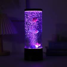 Lampada acquario con pesci