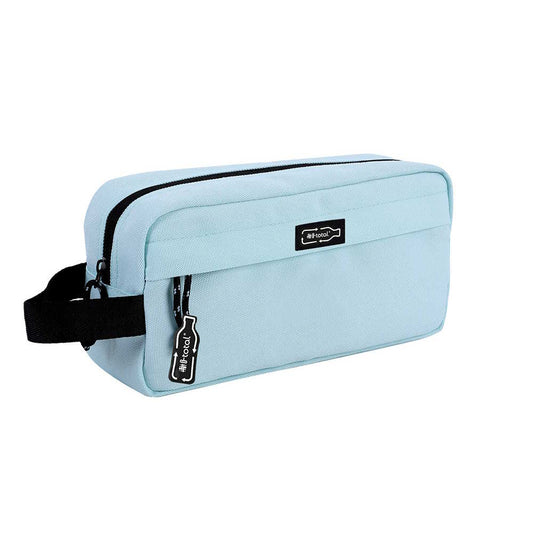Astuccio versatile iTotal 2zip azzurro polvere