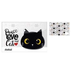 Cartellina portadocumenti GATTO NERO con bottone