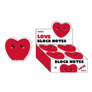Blocchetto note FOLLOW YOUR HEART CUORI