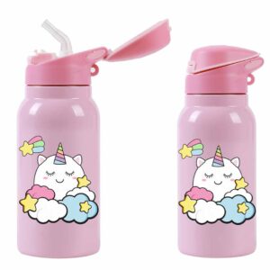Bottiglia termica UNICORNO nuvole con beccuccio 350ml