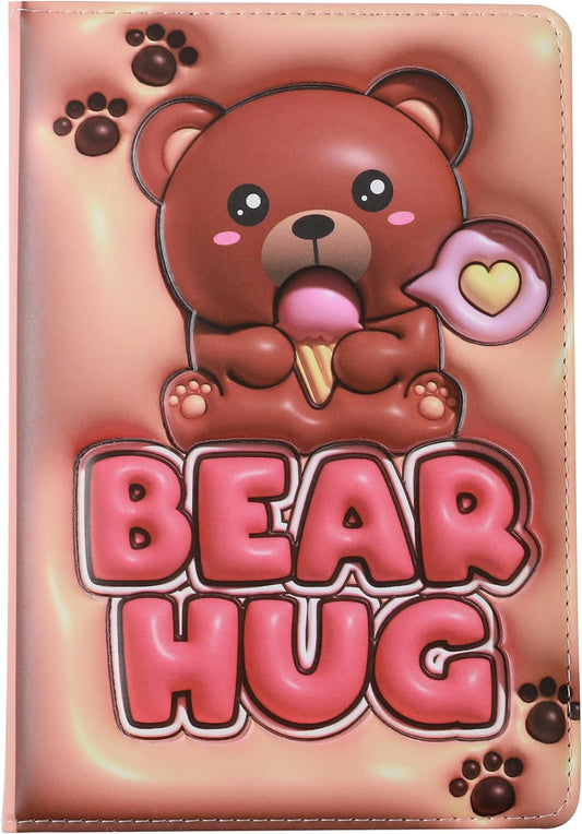 Notebook A5 pagine bianche con copertina 3D, squishy 196 facciate (BEAR)