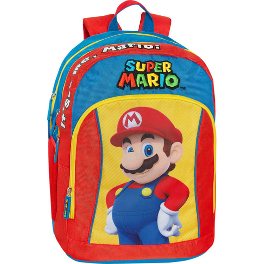 Zaino Organizzato Super Mario Blu/Rosso/Giallo