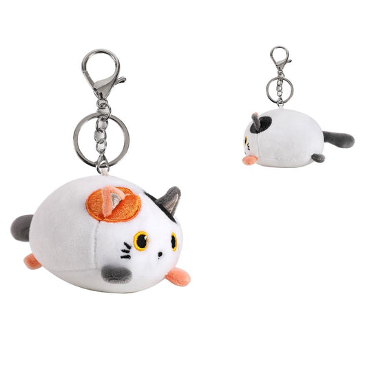 Mini Peluche con portachiavi GATTO MACCHIETTA