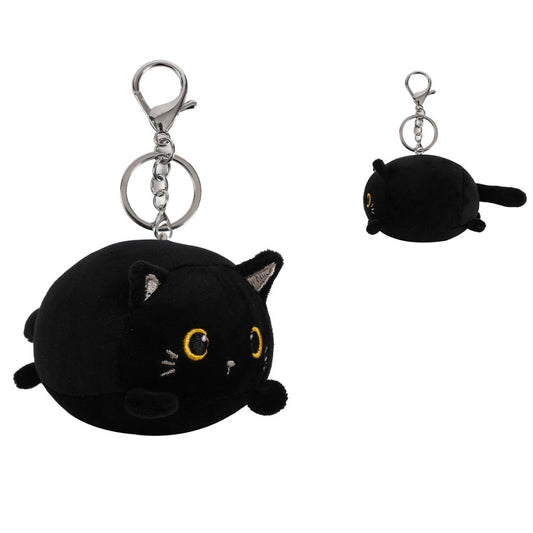 Mini Peluche con portachiavi GATTO NERO
