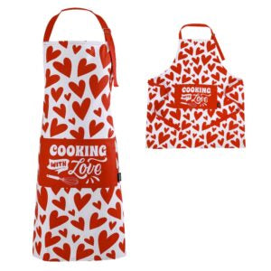 Grembiule FOLLOW YOUR HEART Cuore rosso