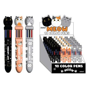 Penna 10 colori 3D GATTO